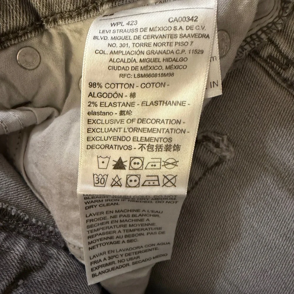 Signature Levi Strauss S37 Slim Mens Grey Denim Jeans 28x28‎